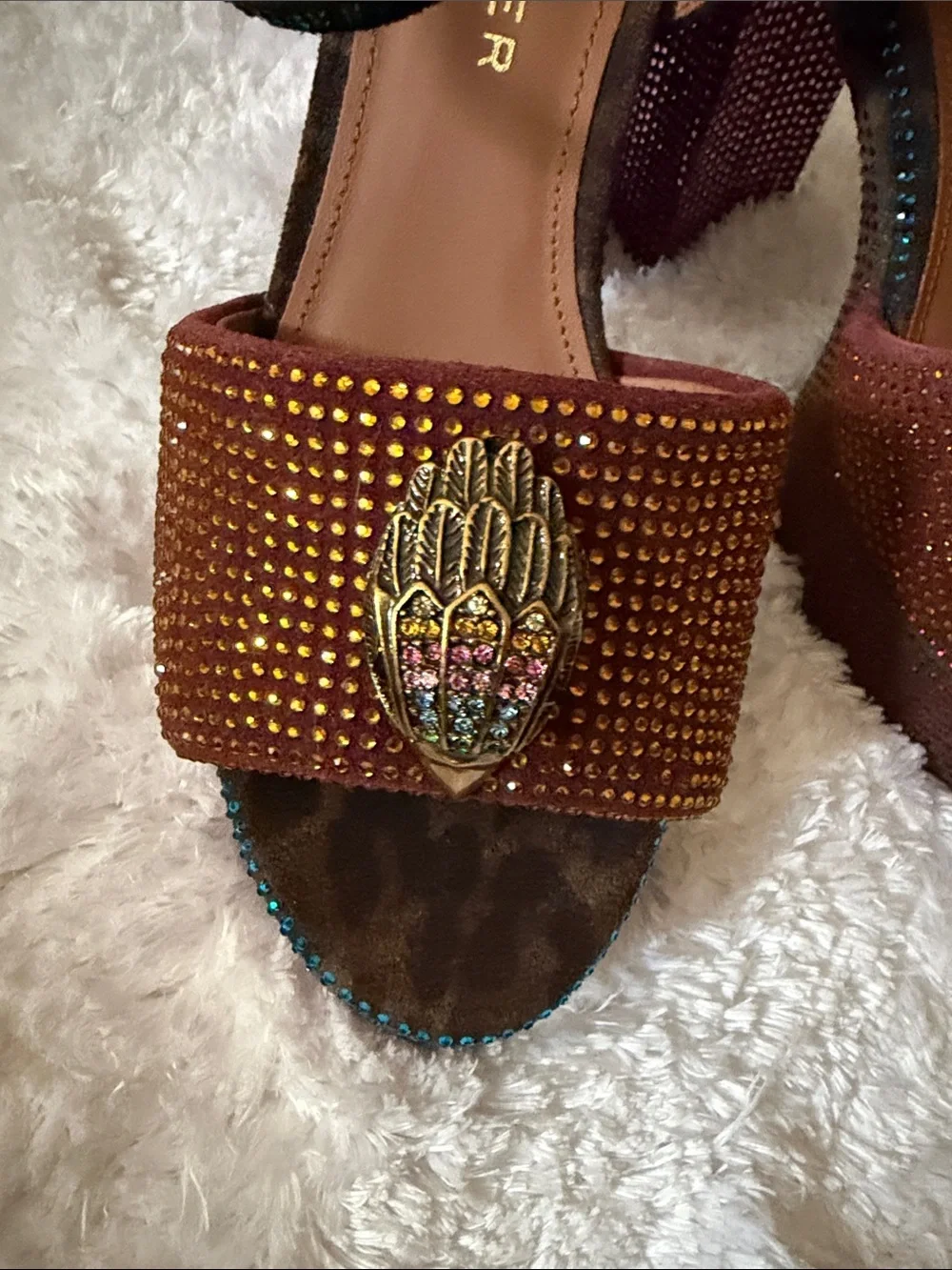 Kurt Geiger embellished slingback